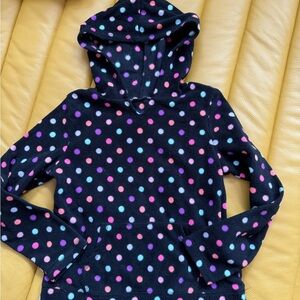 Colorful Polka Dot Kids Hoodie children place sz M 7/8